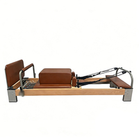 Equipo Comercial de Pilates Reformer: Cama Reformer para Flexibilidad Corporal y Estiramiento Muscular, Ideal para Estudio de Yoga