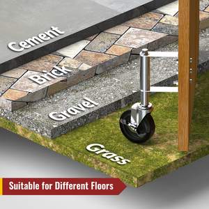 Roue de <span class=keywords><strong>roulette</strong></span> de porte pivotante pour porte et clôture <span class=keywords><strong>en</strong></span> bois - Product Image 4