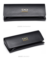 Étui à lunettes en cuir souple magnétique avec logo personnalisé, boîte d'emballage et chiffon, étui à lunettes de soleil de marque de luxe, boîte cadeau, sac