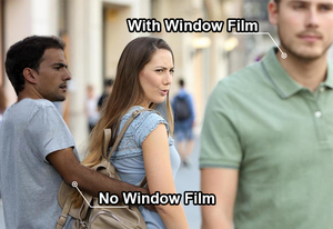 HEY FILM Película inteligente para ventana de vidrio de coche, película de privacidad para ventana de coche, calidad HD, negra, alta IRR - Product Image 3