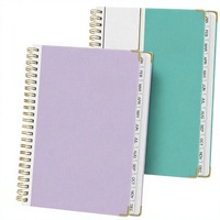 Carnet de notes A5 à spirale rigide, agenda de haute qualité, cadeau d'affaires premium, couverture en papier, hebdomadaire 2027