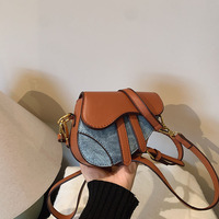 Tas Selempang Mini Warna Kontras, Tas Multifungsi Korea