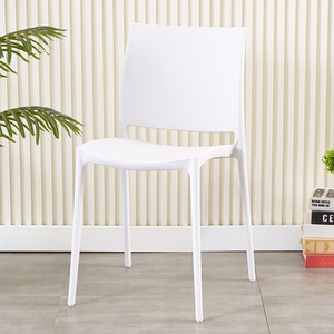 Silla de Ocio Escandinava Moderna, Taburete de Comedor Ligero de Plástico, Silla de Espera para <span class=keywords><strong>Restaurante</strong></span> con Respaldo <span class=keywords><strong>Simple</strong></span> y Engrosado, Muebles para el Hogar - Product Image 6