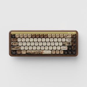 Tastiera Meccanica Personalizzata AKKO MU01 Mountain Seclusion OEM, Tastiere da Gaming con Lavorazione CNC in Noce, Tema Poesia, Keycaps con Stampa a Sublimazione - Product Image 1