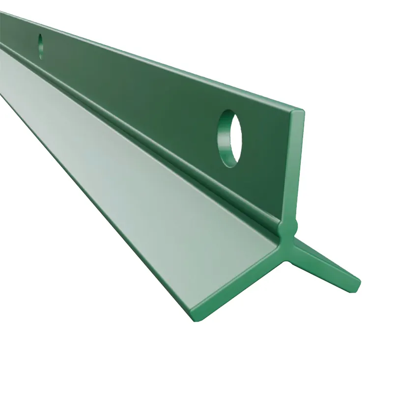 Produsen tugas berat tiang pagar bintang baja Metal hitam galvanis/bertatahkan hijau
