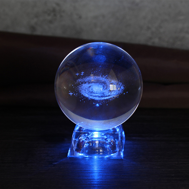 MH-Q0089 Custom Laser K9 Crystal Ball with Led Crystal Base