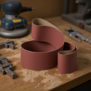 Bande abrasive en tissu corindon Ttake Ab1000 2000x75 mm grain 240 pour ponçage du métal et du bois - Product Image 3