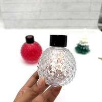 Diffuseur d'arômes en verre transparent sphérique de forme unique tendance en forme de losange 100 ml 200 ml avec bouchon à vis pour cadeau de maison