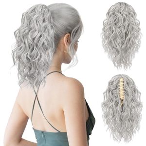 Extensiones de Cabello Premium de 12 Pulgadas con Clip, Cola de Caballo Ondulada y Rizada con Clip de Mandíbula, Aspecto Natural y Sensación de Lujo - Product Image 1