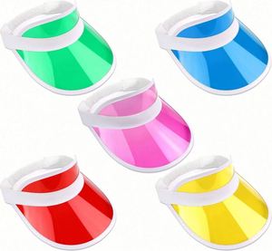 Visera de PVC Transparente y Colorida para Protección Solar, Uso en Verano, Económica, con Logotipo Personalizado, Colores y Tamaños Personalizables para Deportes y Pesca - Product Image 1