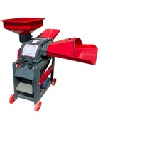 Broyeur de paille et de fourrage entièrement automatique à double usage JIALONG pour l'élevage à petite échelle