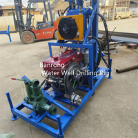 Moteur Diesel Banrong 22HP 120m plate-forme de forage de roue mine plate-forme de forage de l'eau plate-forme de forage pour puits