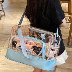 Bolsa de natación de PVC con separación de ropa seca y húmeda, bolsa de playa con dibujos animados para niños, neceser transparente, bolso de gran capacidad para mujer - Product Image 4