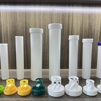 Stokta Hızlı Kargo Vitamin VC Efervesan Tabletler Ofset Baskılı Gıda Sınıfı PP Tüp Kutu Model EF173 Çap 29mm 10/15/20