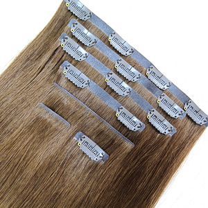Extensions de <span class=keywords><strong>cheveux</strong></span> à clipser sans couture, meilleure qualité, invisibles, en PU - Product Image 4