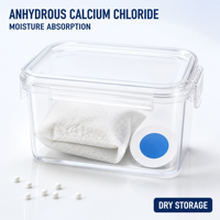 Chlorure de calcium anhydre en poudre, haute pureté, qualité industrielle, produit chimique