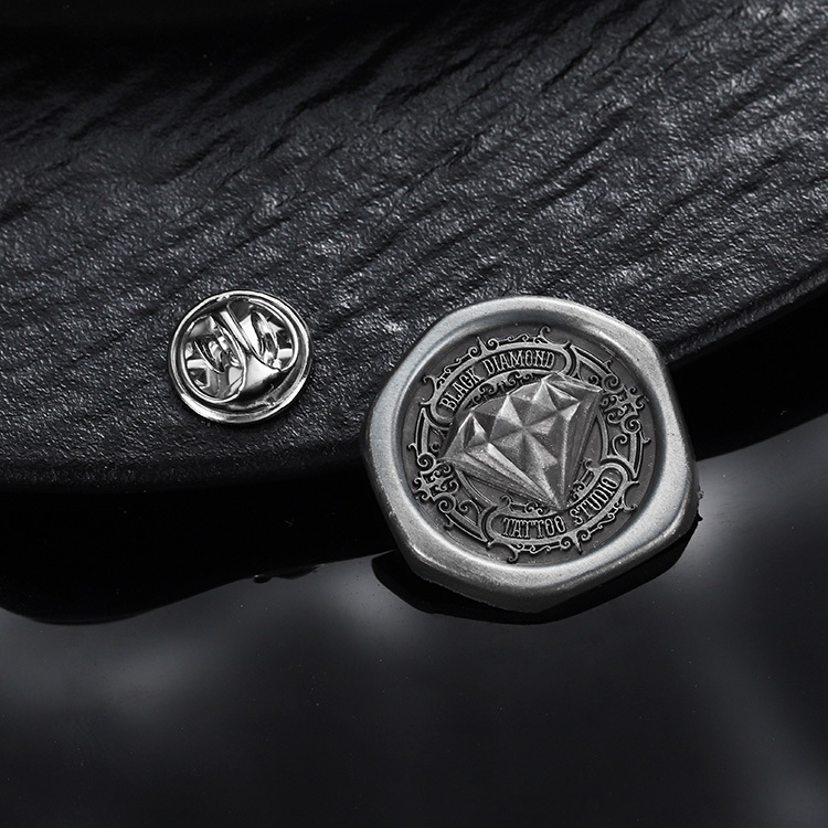 Antique silver plated Pin