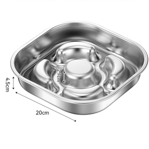 Stainless Steel Slow Feeder Dog Bowl Maze Design Prevents Fast Eating Bloat <strong>Pet</strong> Dish Cat Bowl - Product Image 6