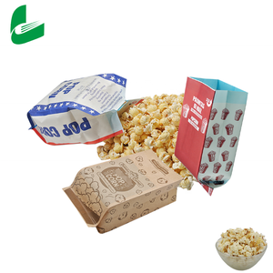 Bolsas de <span class=keywords><strong>palomitas</strong></span> de maíz para microondas, biodegradable, kraft, marrón, con su propio diseño - Product Image 2