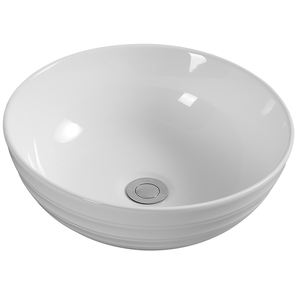 Lavabo rond en céramique au design moderne, prix abordable, lavabo <span class=keywords><strong>de</strong></span> salle <span class=keywords><strong>de</strong></span> bain, lavabo à poser sur le comptoir - Product Image 5
