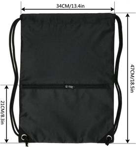 Portable Unisex Gym <b>Drawstring</b> Shoes Bag Waterproof Sports <b>Backpack</b> Thickened 210D Nylon Custom Logo Storage Stock <b>Backpack</b> - Product Image 2