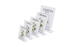 Phong Cách Đơn Giản L-Hình Nhựa Khung Ảnh 10X8Inch Kích Thước Lớn Hình Ảnh Kỹ Thuật Số Khung Giáng Sinh Hiển Thị Thực Đơn - Product Image 5