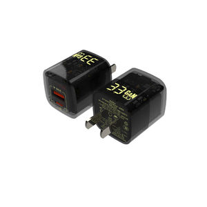 Trasparente nero PD 33W tipo-C adattatore del caricatore del telefono USB tipo C caricabatterie veloce da parete di ricarica per IPhone 14 per Samsung <span class=keywords><strong>Galaxy</strong></span> - Product Image 2