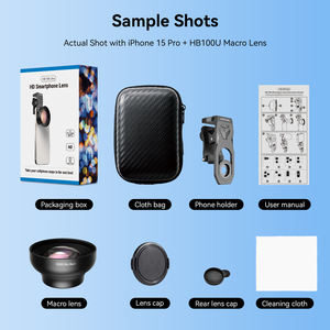 Objectif <span class=keywords><strong>macro</strong></span> pour téléphone ultra-amélioré de 100 mm, pour capturer des détails <span class=keywords><strong>macro</strong></span> des insectes, des diamants et d'autres petits objets - Product Image 6