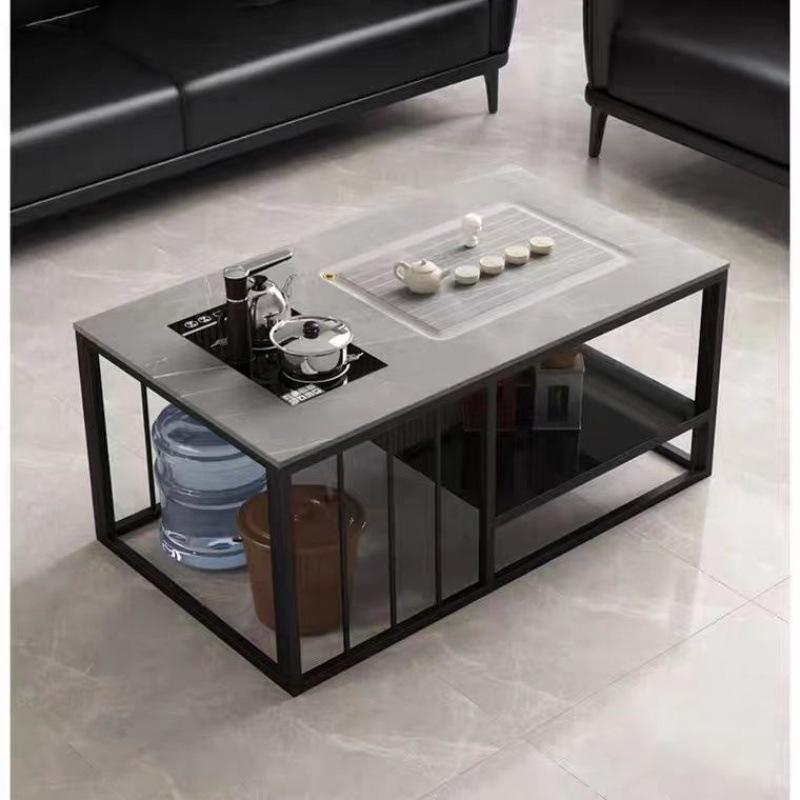 Mesa de té de losa gris 602