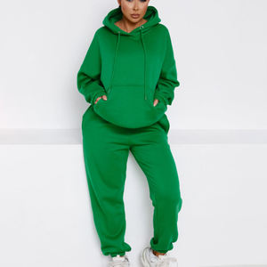 Ensemble survêtement et sweat à capuche personnalisé de haute qualité, poids lourd 400 g/m², pour femme, ensemble jogging deux pièces, survêtements pour femme - Product Image 2