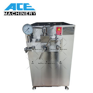 Homogénéisateur de lait à haute pression Ace 2000L/H Homogénéisateur de jus de lait Machine homogénéisateur de lait de miel à deux pistons - Product Image 1