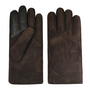 <b>Fur</b> Touchscreen <b>Gloves</b> for Men Fashion Genuine Leather <b>Gloves</b> Winter Warm Comfortable Sheepskin Leather <b>Gloves</b> - Product Image 1