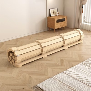 Base letto in legno massello <span class=keywords><strong>a</strong></span> pavimento, bassa, con <span class=keywords><strong>doghe</strong></span> tatami, <span class=keywords><strong>per</strong></span> materasso matrimoniale, piattaforma <span class=keywords><strong>per</strong></span> <span class=keywords><strong>dormire</strong></span> <span class=keywords><strong>a</strong></span> terra, <span class=keywords><strong>per</strong></span> casa in affitto - Product Image 5