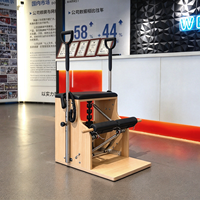 Appareil de Pilates Reformer portable en bois d'érable pour studio et fitness