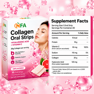 Tiras Orales de Colágeno Más Vendidas con Ácido Hialurónico y Vitamina C, Favorecen la Salud de la Piel, el Cabello, las Uñas y las Articulaciones, Sin Sabor - Product Image 1