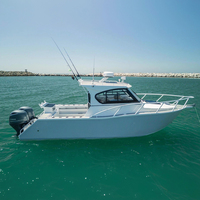 Bateau de pêche en aluminium soudé de 25 pieds (5083) – Yacht sportif hauturier pour la pêche en haute mer