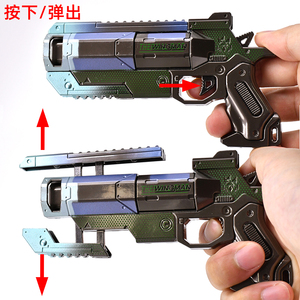 Custom pistol model shooting game Apexs13cm Blue Little Helper Shape-change cosplay puntelli giocattolo regalo artigianato decorativo in metallo - Product Image 4