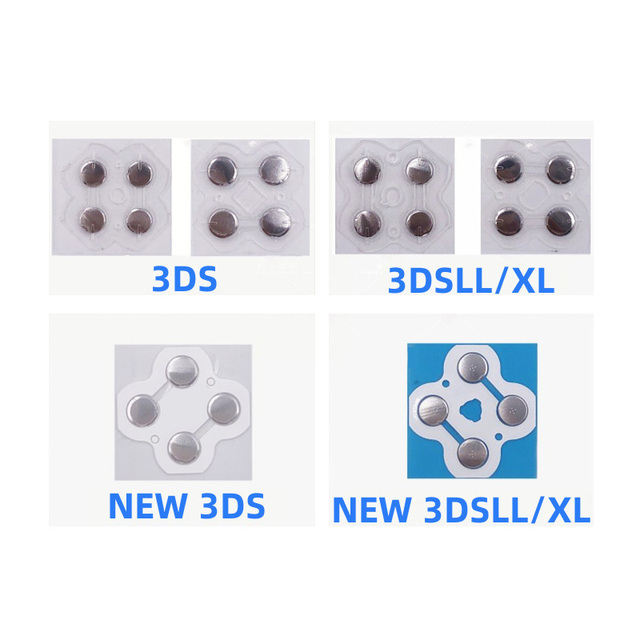 D-Pad ABXY Button Conductive Film Sticker Metal Dome Board for 3DS NEW 3DS XL LL Cross Keys Membrane