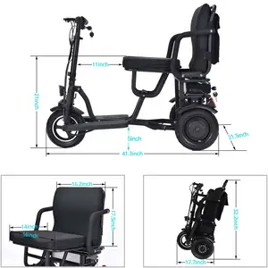 Xe Máy Di Động Scooter E-Xe Đạp 3 Bánh Xe Xe Đạp Điện Ba Bánh Xe Hàng Hóa Điện Ba Bánh