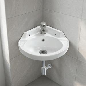 2023 Modern Design White Hanging Wall Hung Bathroom Sink CE Certified Sanitary Ceramic Face Hand Wash Art Basin Made of Stone - Product Image 4