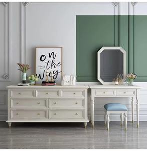 Armoire avant <span class=keywords><strong>de</strong></span> <span class=keywords><strong>lit</strong></span> <span class=keywords><strong>de</strong></span> chambre à coucher française commode <span class=keywords><strong>de</strong></span> rangement <span class=keywords><strong>de</strong></span> salon 9 tiroirs meubles en bois massif minimalistes - Product Image 5
