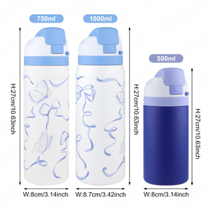 Borraccia Termica Personalizzata 750ml in Acciaio Inox con Logo Laser UV, Bottiglia Sportiva per Campeggio, Mantenimento Termico 12-24 Ore - Product Image 2