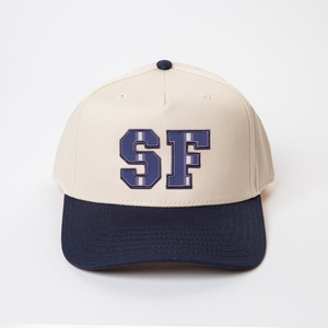 Gorra de béisbol con logotipo bordado de 5 paneles, gorra de deporte al aire libre con visera curva clásica de dos tonos personalizada OEM ODM al por mayor - Product Image 2