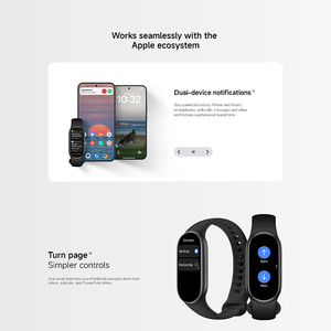 Pulsera Inteligente con Pantalla Táctil AMOLED, Monitor de Actividad Física, Monitor de Sueño, Acelerómetro, Control Remoto, Correa de Goma Texturizada Blanca - Product Image 2