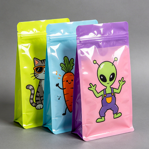 Customized printed Mylar <b>bag</b>, 3.5g anti odor vertical <b>bag</b>, resealable zipper <b>packaging</b> <b>bag</b>, polyester film <b>bag</b> - Product Image 2