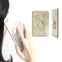 Silicone Smart Wallet Card Holder 3M Pochette d'autocollants adhésifs pour téléphones mobiles Stockage sécurisé des cartes de crédit