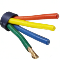 Câble de haut-parleur multiconducteurs 4 fils 2,5 mm Série Noire 50m en cuivre sans oxygène avec gaine PVC sur bobine plastique