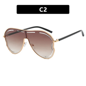 Lunettes de soleil Fashion Shield, verres dégradés, UV400, monture complète, protection solaire pour femmes, adultes - Product Image 3