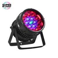 Projecteur LED PAR DMX 512 19x10W RGBW 19pcs étanche en aluminium moulé sous pression pour extérieur, idéal pour les mariages