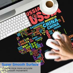 Bản Đồ Thế Giới Chuột Pad 80*30Cm E Non-Slip Cao Su Cơ Sở Bàn Mat Cho Máy Tính Để Bàn Với Khâu Cạnh Máy Tính Mat Cho Bàn Xl - Product Image 4
